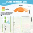 thumbnail image 2 of Sombrilla de jardín ajustable Axcoix, paquete de 2 unidades, 66 cm, 2 of 7