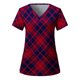 thumbnail image 3 of Camisetas de enfermera con estampado rojo, uniformes médicos navideños unisex, camisetas de enfermera con dibujos animados navideños, ropa de trabajo para dentistas, belleza y spa, 3 of 5