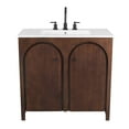 thumbnail image 6 of Modway Appia 36" Bathroom Vanity in Walnut White, 6 of 10