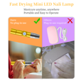 thumbnail image 2 of Nail LED Flashlight Mini Flashlights for Nails Drying Lamp Rechargeable & Portable Nail Dryer for Nail UV Gel, 2 of 8