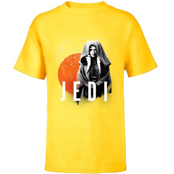 Star Wars Ahsoka Tano Jedi Star Map Disney  - Short Sleeve T-Shirt for Kids - Customized-Yellow