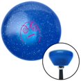 thumbnail image 1 of Pink Red Eyes Blue Retro Metal Flake Shift Knob with M16 x 1.5 Insert Shifter Auto Brody, 1 of 1