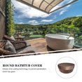 thumbnail image 3 of HAMPPLIES 1Pack Foldable Round Spa Cover Waterproof Protect Outdoor Bathtub, 3 of 6