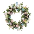 thumbnail image 1 of Huevos de Pascua artificiales Corona de resorte Decorativo Regalo de cumpleaños decorativo Ornamento Puerta delantera Garland para interiores al aire Estilo a, 1 of 8