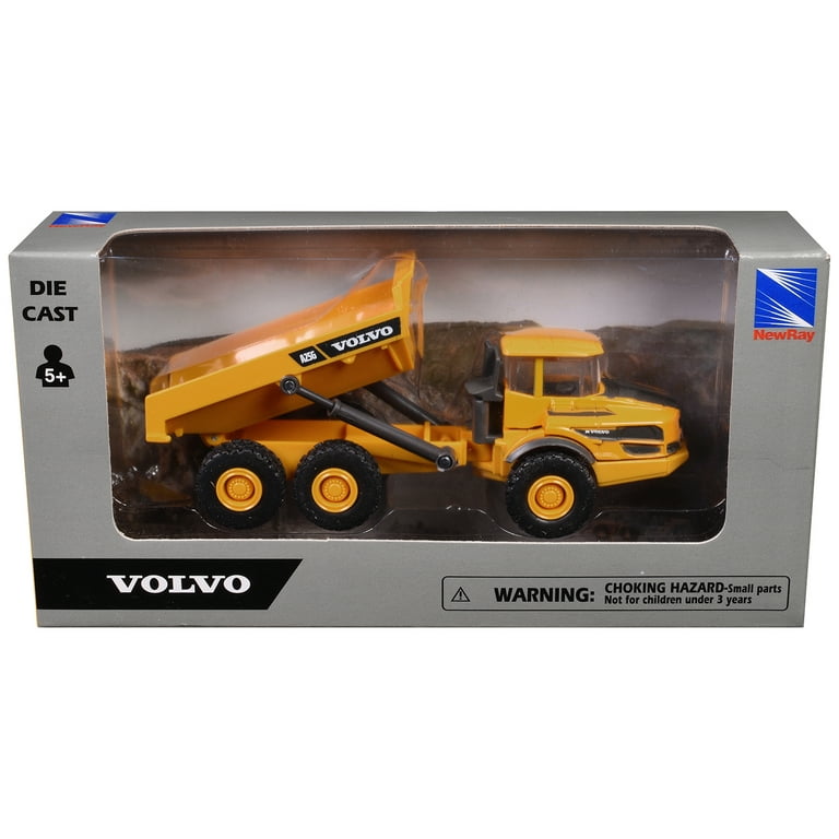 Volvo A25G Dump Truck Yellow Diecast Model by New Ray - Walmart.com