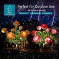 thumbnail image 4 of Joernso Rose Flower Garden Lamp with Light Sensor Auto ON/OFF 7 Heads Waterproof No Wiring Required Solar Powered Flower Light Decor, 4 of 8