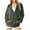 Army Green, variant on Kaemgyyd Hoodies for Women Casual Drawstring Half Zip Pullover Loose Long Sleeve Trendy Solid Color Sweatshirt with Pockets