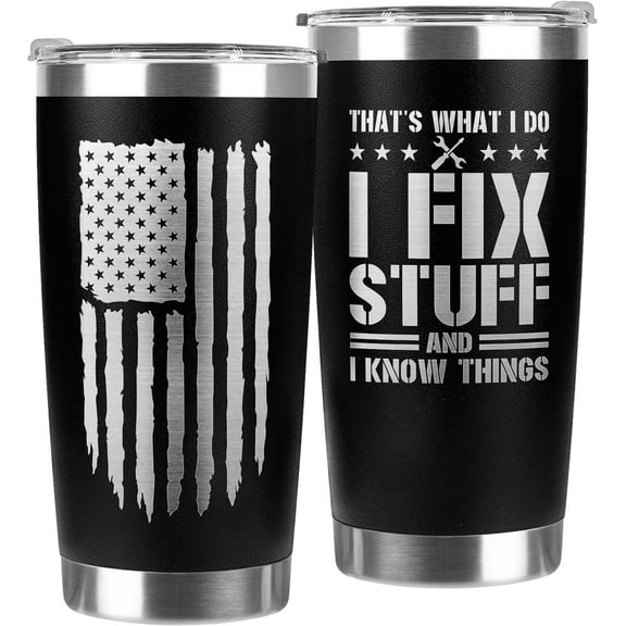 Father's Day Gifts for Dad "That's What I Do" 20oz Tumbler, Funny Birthday Gifts for Men, Dad, Grandpa, Mechanic, Celebrate with a Humorous Mug
