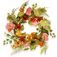 22" Spring Flower Wreath