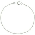 thumbnail image 2 of Sterling Silver 1.2mm Thin Pallini Bead Ball Chain Necklace Nickel Free Italy 24 inch, 2 of 3