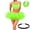 Green, variant on Tutu Skirt for Women, Adult Fluffy Tulle Skirt for Party Costume, Festival Outfit and Dance Dress Up Black