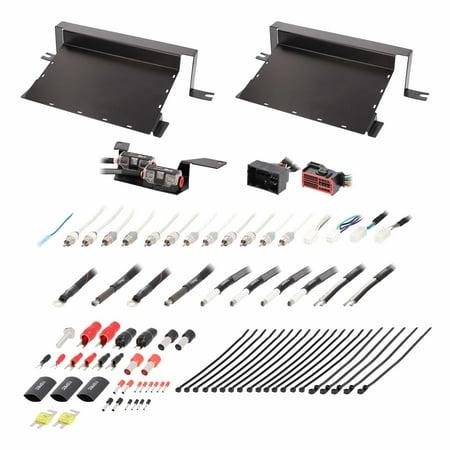 Metra - Dual-Amp Installation Kit for Select Jeep Vehicles - Black
