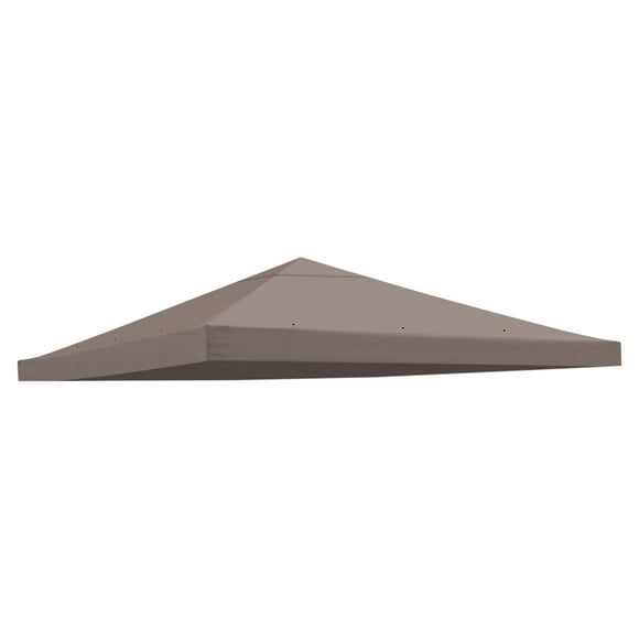 BenefitUSA Replacement 10'X10'Gazebo Canopy top Patio Pavilion Cover Sunshade Polyester Single Tier (Taupe)