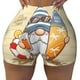 thumbnail image 2 of Balery Hello Summer Cute Gnome Pantalones cortos de entrenamiento estampados para mujer, sin costuras, ajustados, para gimnasio, yoga, correr, deportes, ejercicio activo, fitness.-Medium, 2 of 8