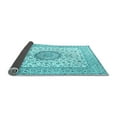 thumbnail image 2 of Ahgly Company Indoor Rectangle Medallion Light Blue Traditional Area Rugs, 7' x 9', 2 of 4