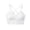 White, variant on Miluxas Women Seamless Sports Bra Wirefree Yoga Bra with Removable Pads On Beige 4(S)
