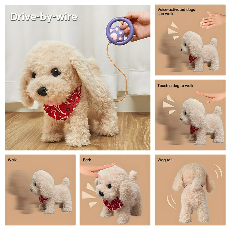 TUMAMA Remote Control Electronic Plush Puppy Dog Toy, Fun