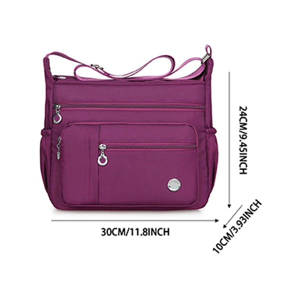 DGMIOCS Women Shoulder Handbag Roomy Multiple Pockets Bag Ladies Crossbody Purse Fashion Tote Top Handle Satchel Purple