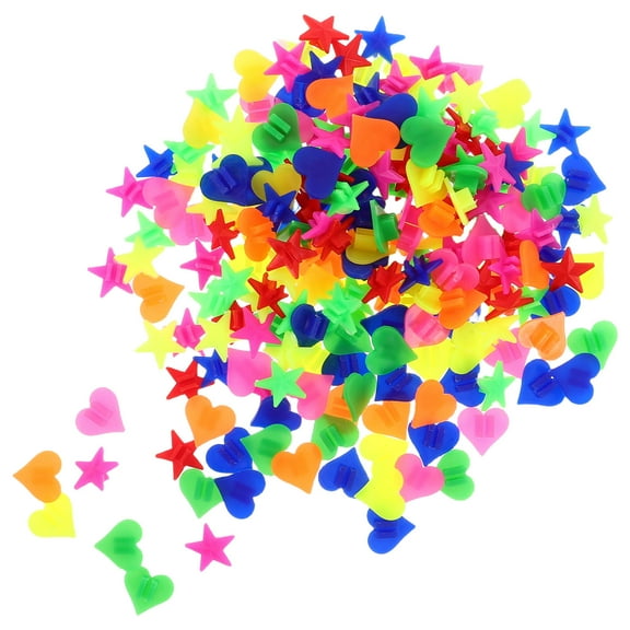 OUNONA Glow in The Dark Spoke Decorations, Assorted Color Wheel Clips, 6-Pack