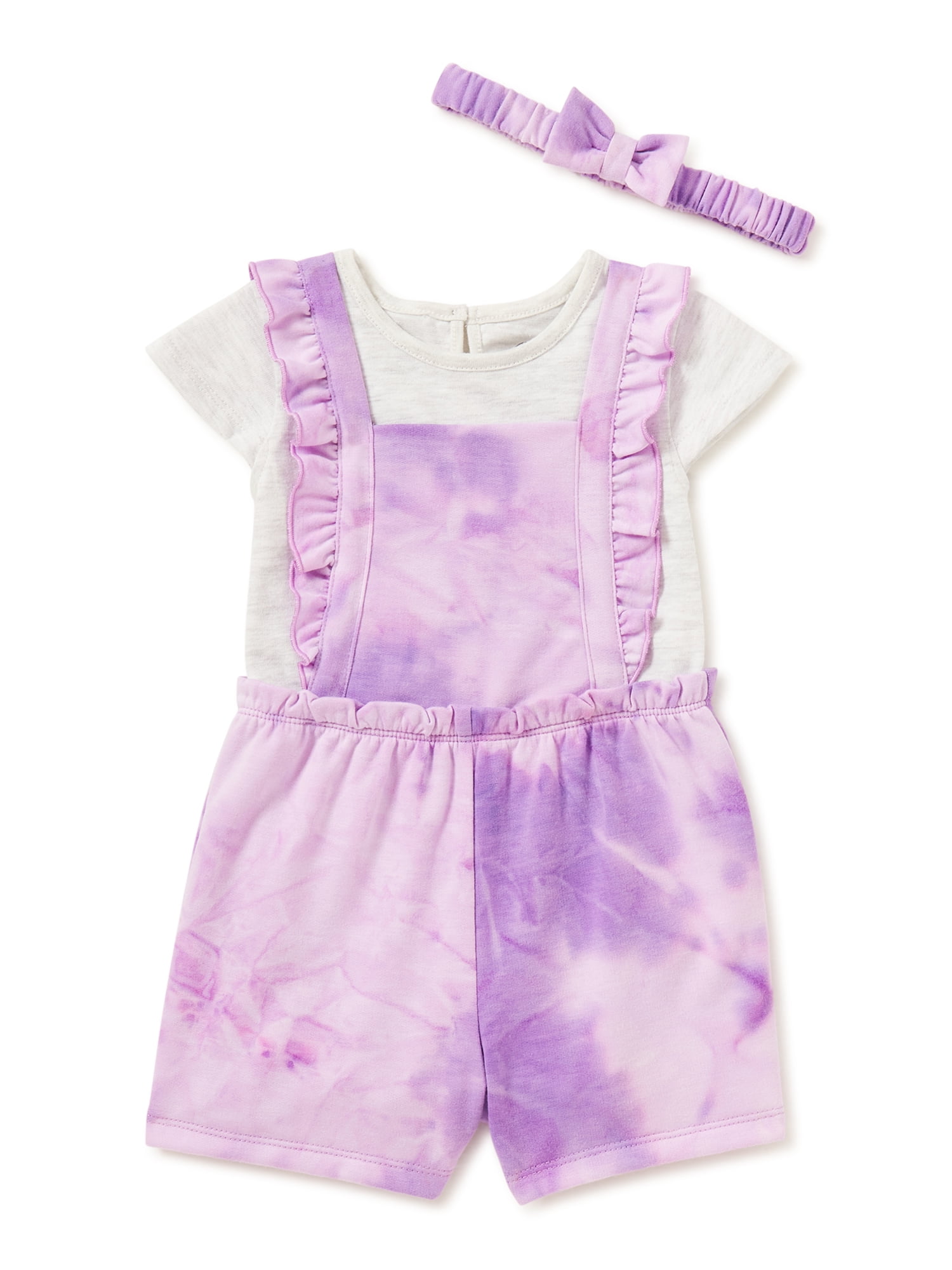 Girls OLD NAVY Pink & White Floral Embroidered One-Piece Outfit 0-3 Months New 