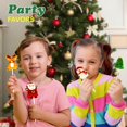 thumbnail image 4 of 4E's Novelty Christmas Lollipops Bulk 24 Pack Assortment - Santa, Reindeer, Snowman Suckers for Kids Holiday Lollipops Parties, 4 of 9