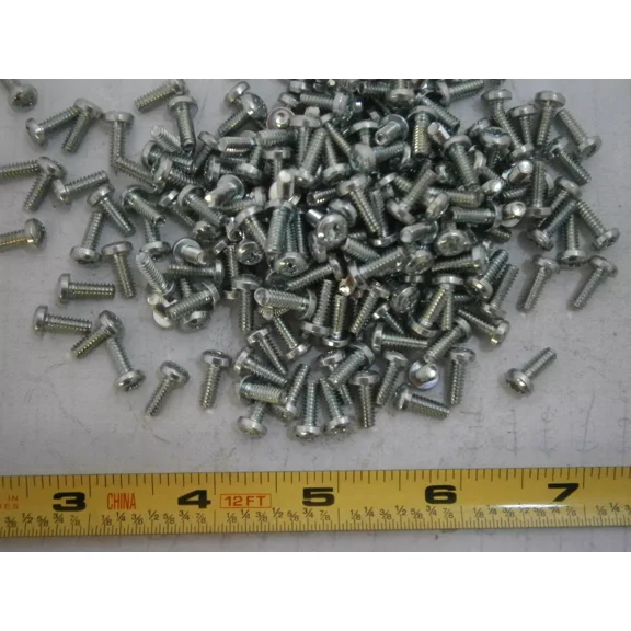 Machine Screws 6/32 X 3/8 Slotted Torx Pan Head T-15 Steel Zinc Lot Of 100 #2662