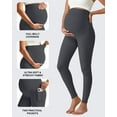 thumbnail image 4 of G4Free BareFeel Maternity Leggings with Pockets Over The Belly Stretchy Workout Yoga Pregnancy Pants, 4 of 9