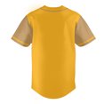 thumbnail image 4 of Yellow Baseball Shirts Sports Uniform for Men Hip Hop Softball Sports Active Tee, 4 of 5