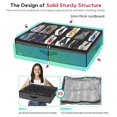 thumbnail image 4 of Organizador para guardar zapatos Onlyeasy Under Bed, 24 pares, negro, 4 of 6