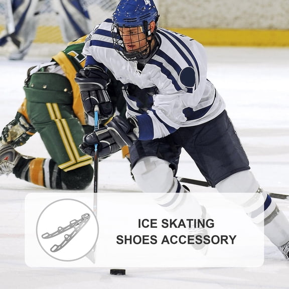 MOKKHNB 1 Pair Stainless Steel Ice Skating Blades, Replacement Runners for Hockey and Figure Skates, Easy to Install