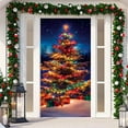thumbnail image 5 of Christmas Door Curtain Door Cover Christmas Tree and Door Cover Decorative Tapestry Holiday Party Door Curtain Tapestry Door Cover Christmas Party Decoration, 5 of 7