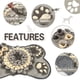 thumbnail image 4 of Pet Dog Toys Round Pet Pad Washable Training Feeding Mat Piecing Dog Toys, 4 of 5