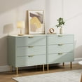 thumbnail image 7 of M optimized 3 Drawer Dresser for Bedroom, Large Nightstand Chest of Drawers, Modern Wood Storage Dresser Organizer with Gold Metal Handles & Anti-Tipping Device for Hallway, Entryway, 7 of 7