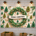 thumbnail image 5 of Decorative Design Merry Christmas Banner Festive Theme Christmas Backdrop for Holiday Decoration Winter Celebration Indoor Decoration, 5 of 9