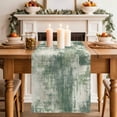 thumbnail image 2 of Table Runner 72 Inches Long for Kitchen Dining, Sage Green Ombre Dresser Scarf Farmhouse, Dining Table Decorations for Wedding/Parties, Gradient Abstract Art Vintage Grey 16 x 72 In, 2 of 8