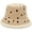 Beige, variant on Reversible Bucket Hat Unisex Vintage Polka Dot Wide Brim Fisherman Cap Women Double Sided Wear Lambs Wool Winter Hats