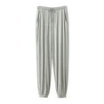 thumbnail image 1 of PEASKJP Mens Dress Pants Outdoor Sports Breathable Zipper Pockets Athletic Work Pants, Gray L, 1 of 3