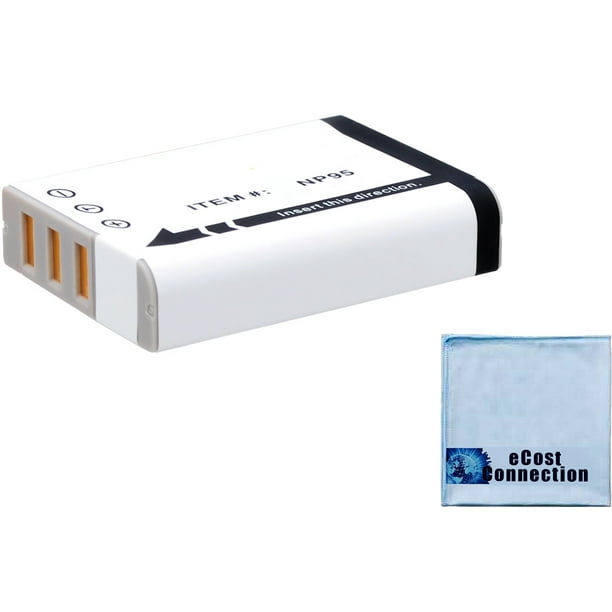 Batterie Li-Ion NP-95 pour Caméras Fujifilm + Tissu Microfibre eCostConnection
