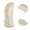thumbnail image 2 of Unique Bargains 1 Pc Cute Cat Marble Hair Comb Green Acetate Sheet, 2 of 5