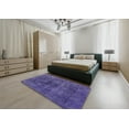 thumbnail image 4 of Ahgly Company Indoor Rectangle Mid-Century Modern Purple Oriental Area Rugs, 5' x 8', 4 of 6
