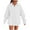 White, variant on lmcalzta Sweatshirts for Women Fleece Liend Oversized Lapel Collared Casual Pullover Fall Winter