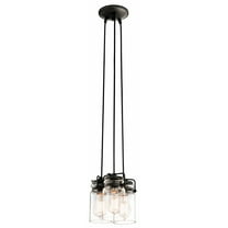 Kichler 42869OZ Brinley 3 Light Pendant in Olde Bronze