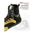 thumbnail image 3 of SKIUHS Men's High-Top Boxing Shoes - Microfiber Leather & Mesh Upper, Honeycomb Non-Slip Rubber Sole & Reinforced Ankle Support for Training & Matches, 3 of 6