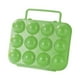 thumbnail image 2 of Contenedor portátil para guardar huevos, caja de protección con 12 compartimentos, ideal para mochileros, senderismo, caravanas y hogares. Verde, 2 of 8