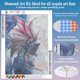 thumbnail image 2 of Kit de pintura de diamantes de dragón para adultos principiantes, diamante completo 5D DIY, pintura artesanal para decoración de pared del hogar, 12x16 pulgadas, 2 of 5