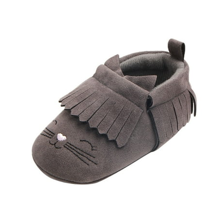 

Toddler Shoes Soft Sole Toddler Shoes Tassel Cute Cartoon Embroidery Princess Shoes