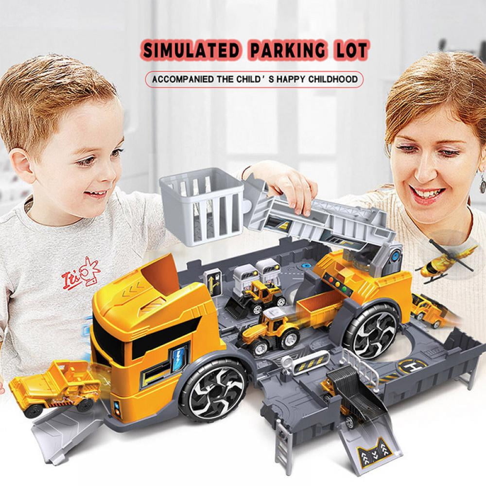 Sonix City Toy Raceway Interactive Playset Interactive Sound Micro Vehicles Kids 