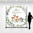 thumbnail image 3 of Animaux de Safari Feuilles Personnalisées Toile de Fond pour Baby Shower, 3 of 6