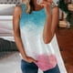 thumbnail image 2 of Playeras,Blusas y Tops,Ropa para Mujer Túnica camisetas sin mangas para las mujeres Camiseta de verano sin mangas con cuello redondo y estampado de verano para mujer (Grey, XL), 2 of 6