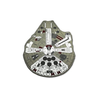Star Wars Millenium Falcon Printed Rug, Small